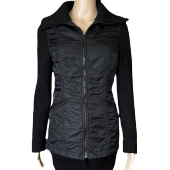 SISLEY Black Lined Jacket Made in Italy, XS - Picture 4 of 10